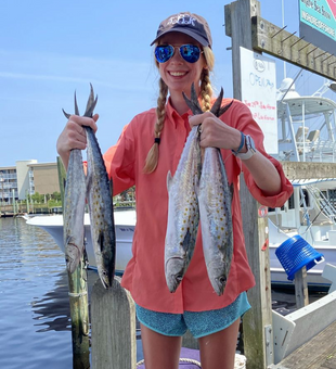 Carolina Beach: Mackerel Hooked on fishing!